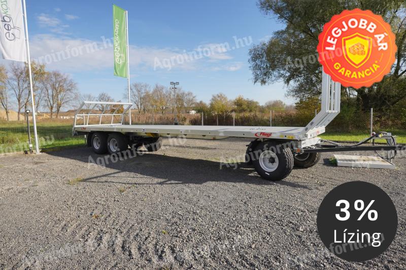 Fliegl DPW 180 B Háromtengelyes bálaszállító pótkocsi, KÉSZLETEN, KEDVEZŐ ÁRON! 