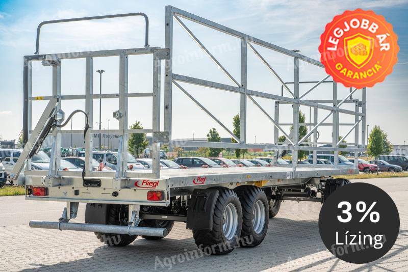 Fliegl DPW 210 BL Háromtengelyes bálaszállító pótkocsi, KÉSZLETEN, KEDVEZŐ ÁRON! 