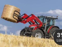 Massey Ferguson 5M.115 Dyna-4 traktor + gyári homlokrakodó, KÉSZLETEN, KEDVEZŐ ÁRON! 