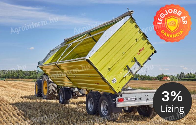 Fliegl DDK 240 billentős pótkocsi 7200mm ÚJ, KEDVEZŐ ÁRON, GARANCIÁVAL!