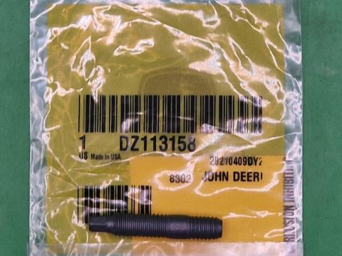 DZ113158 – JOHN DEERE EGR TŐCSAVAR OE., KÉSZLETEN, KEDVEZŐ ÁRON! 