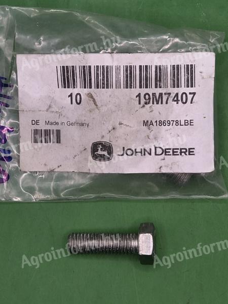 19M7407 – JOHN DEERE CSAVAR OE., KÉSZLETEN, KEDVEZŐ ÁRON! 