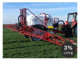 ECO LINE 3000/18T- 7 szakasz Vontatott szántóföldi permetezőgép, KÉSZLETEN, KEDVEZŐ ÁRON! 