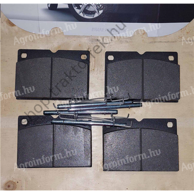 Tárcsafékbetét szett JCB 82,9x117,5x18,5mm - 4db (rugókkal és kiegészítőkkel) prémium beszállítói