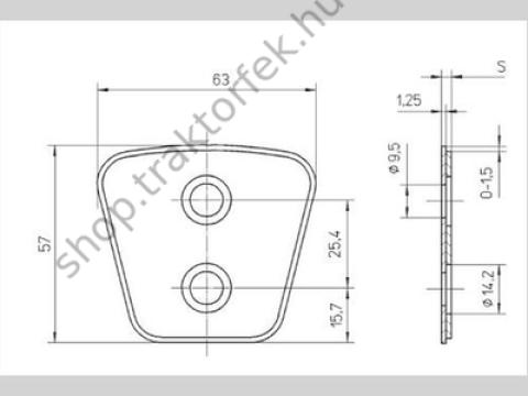 MIBA kuplungszegmens 4,8mm/ BV187.480