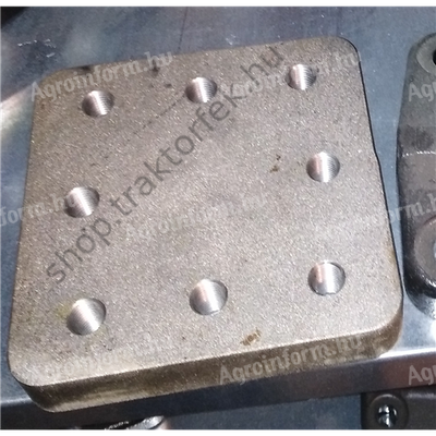 Beheggeszthető tartólap vonószemhez 145x145mm SAPALA