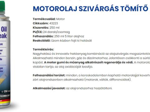 43223/PRO/U AUTOPROFI MOTOROLAJ SZÍVÁRGÁS TÖMÍTŐ 250ML 43223/PRO/U AUTOPROFI MOTOROLAJ SZÍVÁRGÁS TÖMÍTŐ 250ML