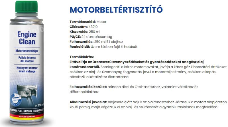 43210/PRO/U AUTOPROFI MOTORBELTÉR TISZTÍTÓ 250ML