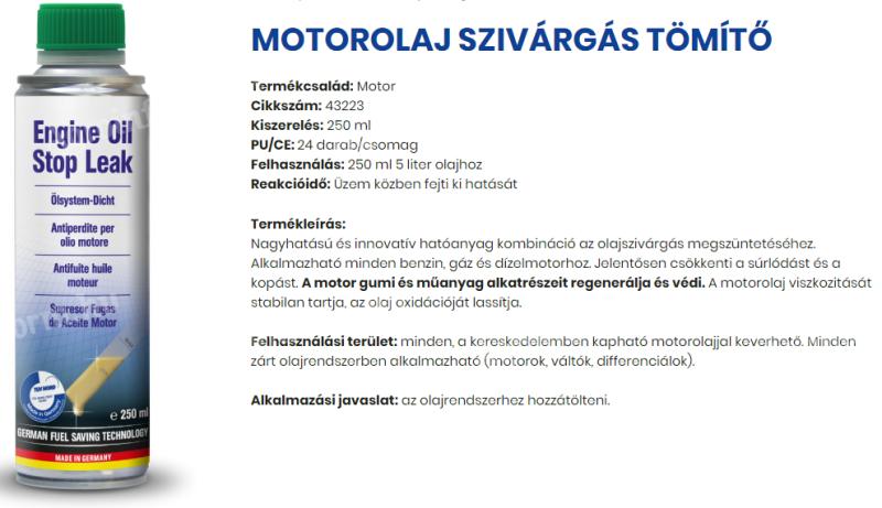 43223/PRO/U AUTOPROFI MOTOROLAJ SZÍVÁRGÁS TÖMÍTŐ 250ML