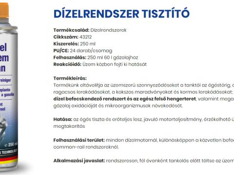 43212/PRO/U AUTOPROFI DÍZELRENDSZER TISZTÍTÓ 250ML