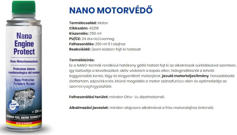 43218/PRO/U AUTOPROFI NANO MOTORVÉDŐ 250ML