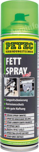 70250/PET/U PETEC ZSÍRSPRAY FEHÉR 500ml(HU)