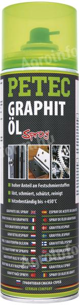 72250/PET/U PETEC GRAPHITOS OLAJ SPRAY, 500 ML  V (HU)