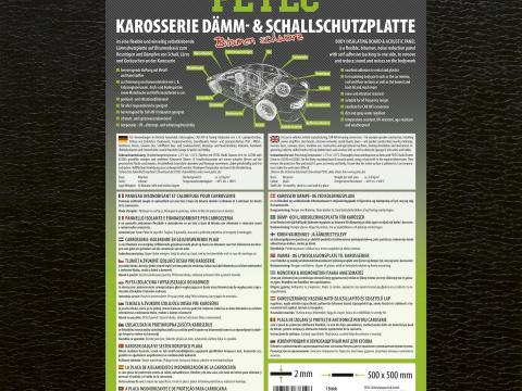 87610/PET/U PETEC HANGSZIGETELŐ BITUMEN LEMEZ FEKETE 500NV