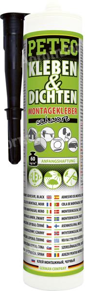 94729/PET/U PETEC RAGASZTÓ-TÖMÍTŐ FEKETE 290ML V