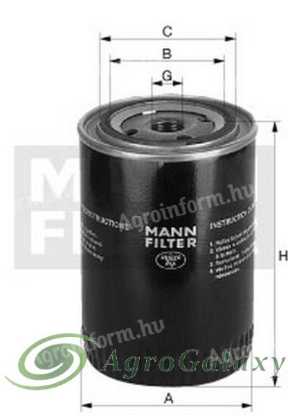 Mann-Filter hűtő folyadék szűrő - WA940/18