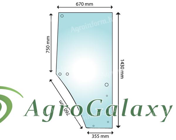 John Deere ajtó üveg - L213355