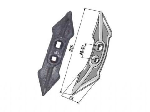 nehézkultivátor kapahegy 265x75, univerzális, furattáv 45-50mm nehézkultivátor kapahegy 265x75, univerzális, furattáv 45-50mm