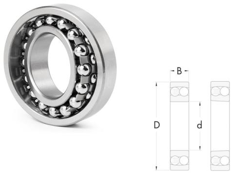 1308 golyóscsapágy, 2 soros önbeálló FBJ 1308 golyóscsapágy, 2 soros önbeálló FBJ