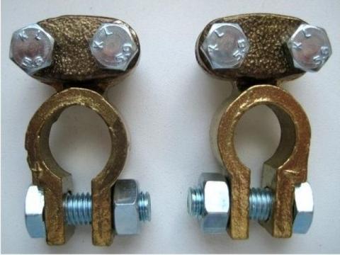 akkumulátor saru pár, normál, réz egyenes akkumulátor saru pár, normál, réz egyenes