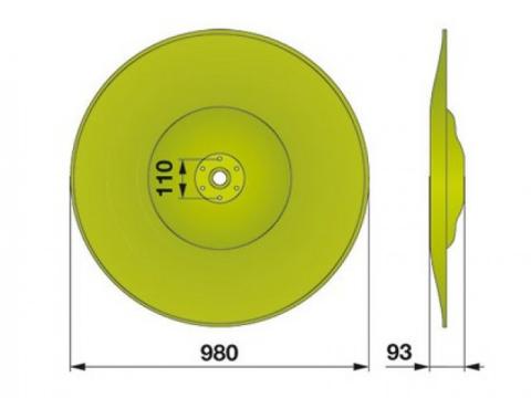 RK fűkasza csúszótányér (RK-210) Claas  RK fűkasza csúszótányér (RK-210) Claas