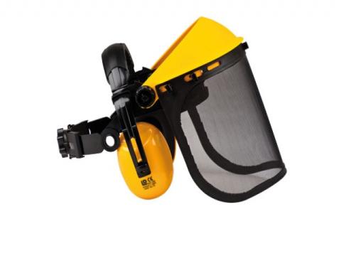 Arcvédő és hallásvédő kombináció Arcvédő és hallásvédő kombináció