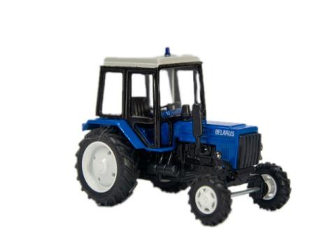 játék traktor Belarus / MTZ, kék, fém, kék villogóval, 1:43 játék traktor Belarus / MTZ, kék, fém, kék villogóval, 1:43
