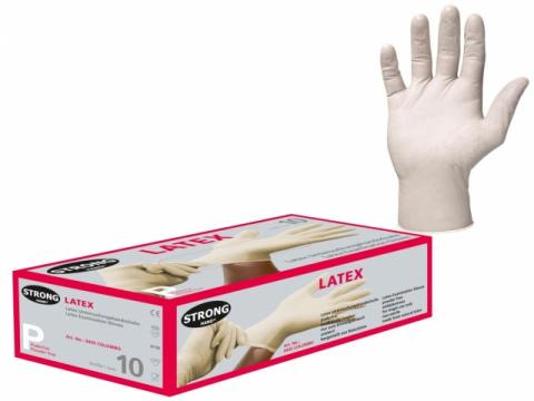 kesztyű egyszerhasználatos, Latex, fehér, 80db/doboz kesztyű egyszerhasználatos, Latex, fehér, 80db/doboz