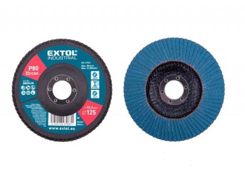 lamellás csiszoló INOX, acél és ALU munkadarabok csiszolására, 125×22mm; P80