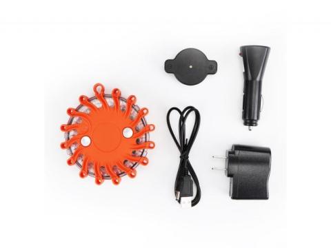 Lámpa sárga LED-es, biztonsági villogó lámpa, tölthető, narancssárga, mágneses Lámpa sárga LED-es, biztonsági villogó lámpa, tölthető, narancssárga, mágneses