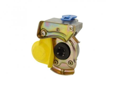 Levegő csatlakozó M22, szelepes, sárga Levegő csatlakozó M22, szelepes, sárga