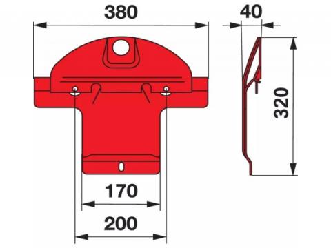 Pöttinger fűkasza csúszótalp Pöttinger fűkasza csúszótalp