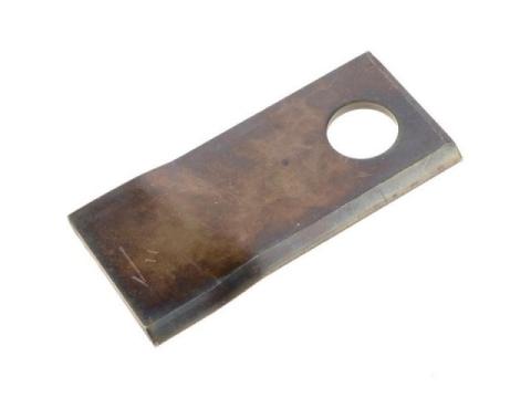 Pöttinger fűkasza kés balos, 108x49x4 mm, Ø21 mm-es furat, Pöttinger fűkasza kés balos, 108x49x4 mm, Ø21 mm-es furat,