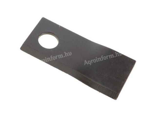 Pöttinger fűkasza kés jobbos, 112x49x4 mm, Ø21 mm-es furat, 