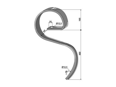 Rugóskapa 50x12X660, BEDNAR Rugóskapa 50x12X660, BEDNAR