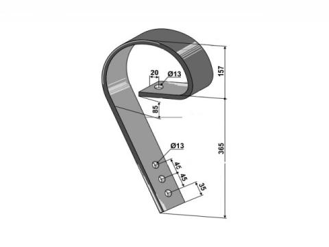 Simító rugó 80x10x620 (Lemken, Vaderstad, Köckerling) Simító rugó 80x10x620 (Lemken, Vaderstad, Köckerling)