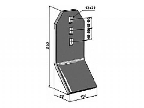 Simító rugóhoz , simítólap hajlitott 150mm-es  Simító rugóhoz , simítólap hajlitott 150mm-es