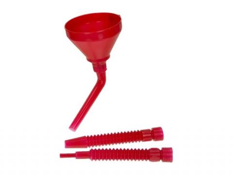 Tölcsér műanyag, plussz flexibilis csővel Tölcsér műanyag, plussz flexibilis csővel