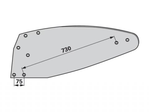 Vogel Noot kormánylemez bal, WY400 Vogel Noot kormánylemez bal, WY400