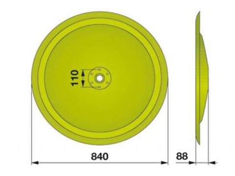 RK fűkasza csúszótányér (RK-185) Claas  RK fűkasza csúszótányér (RK-185) Claas