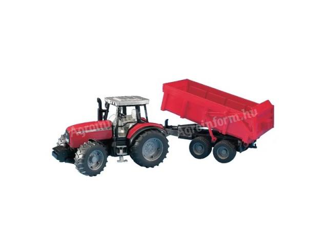 játék traktor pótkocsival Massey Ferguson 7480, Bruder