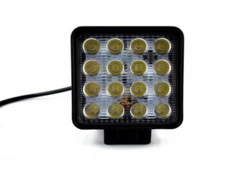 lámpa munka 16 LED, kocka terítő 48W, 3180 Lumen lámpa munka 16 LED, kocka terítő 48W, 3180 Lumen