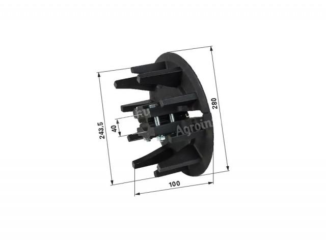 Szállítószalag hajtókerék burgonyafelszedőhöz 280mm, CSAP