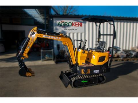 Wolf minikotró WE10 (árokásó, markológép) Wolf minikotró WE10 (árokásó, markológép)