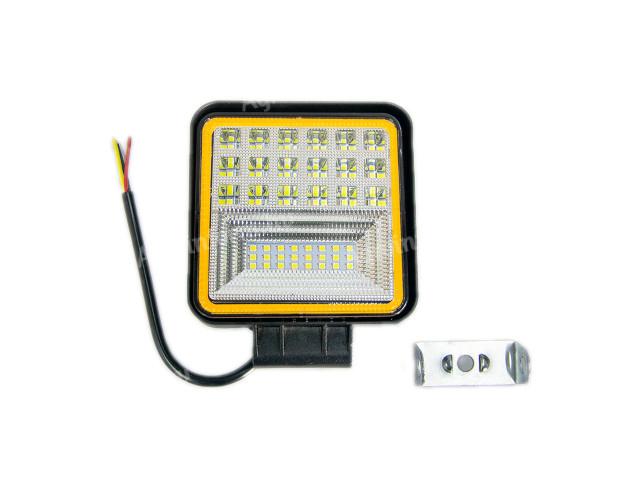 lámpa munka 42 LED, kocka COMBO, 45W (9-36V) terítő és szúró