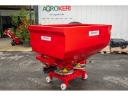 Műtrágyaszóró 2 tárcsás, hidr. nyitás-zárás (1500 literes) kardántengellyel és védőponyvával, Growmak