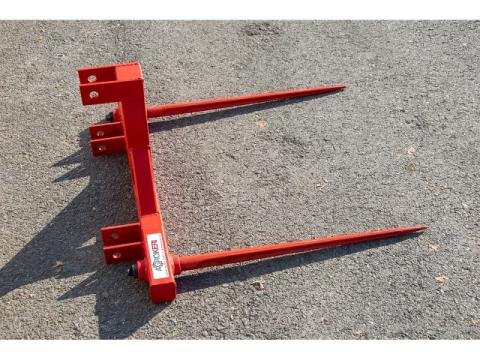 Bálaszállító villa, 2 tüskés (bálahordó, bálatüske) kistraktorhoz Bálaszállító villa, 2 tüskés (bálahordó, bálatüske) kistraktorhoz