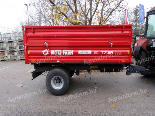 Pótkocsi egytengelyes 5 tonnás, Metal-Fach T-703A/3 / T713A , 3 oldalra billentős