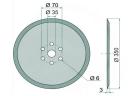 Lemken sornyítótárcsa 350mmx3mm (70x6mm, d=35mm)