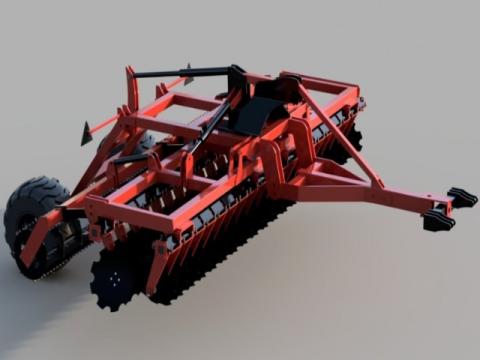 Rövidtárcsa Growmak 5 méteres vontatott, csipkés rögtörő hengerrel